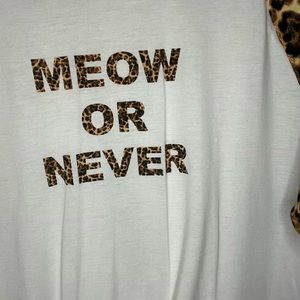 Meow or never lularoe tee size large